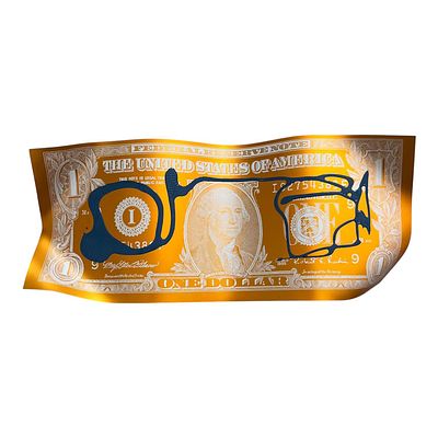 Karl Lagasse “One dollar orange abstract-no” 2022 - Karl Lagasse (1981)“One dollare orange 