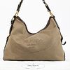 Prada Shoulder Bag. This Prada bag is a roomy shoulder bag . It is made of beige canvas and Bild - 1
