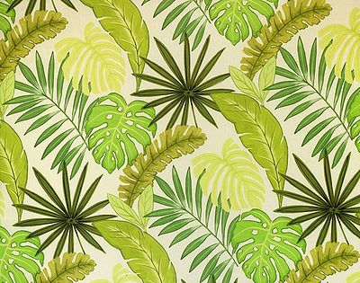 Amazon Forest Printed Fabric. .Fantástico desenho de folhagem tropical, estampado em tecido 100% 