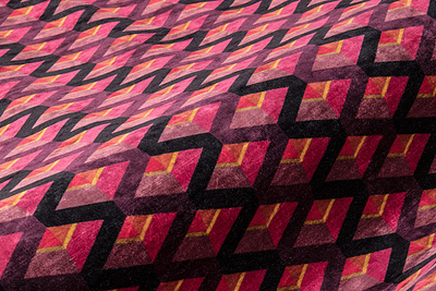 STYLISH VELVET
04 Red Valentine Fabric. STYLISH VELVET is a printed velvet based similar to 