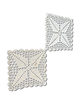 Set of 2 lace doilies. Set of 2 handmade lace doilies. Signs of use.Image - 2