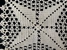 lace Doily. Handmade lace doily. Signs of use.Image - 2
