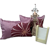 Decorative Items. Set comprising 2 decorative cushions in natural silk with plush filling, a Image - 2
