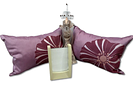 Decorative Items. Set comprising 2 decorative cushions in natural silk with plush filling, a Image - 3