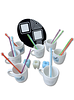 kitchen Objects. Set consisting of 7 ceramic mugs with different sayings, 10 straws for stirring Image - 2