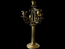 Candle Holder. Bronze candlestick with 5 lights. 
French 
Sec. XIX. 
Signs of useImage - 2