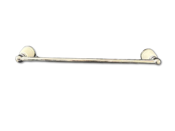 Face Towel Rack. Chromed stainless steel face towel rack for wall mounting. Details in white 
