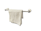 Face Towel Rack. Chromed stainless steel face towel rack for wall mounting. Details in white Image - 4