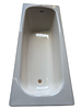 Bathtub Roca brand. Beige bathtub from Roca without handles.Image - 2
