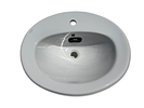 Washbasin Madalena Brand. Madalena brand washbasin, medium size, oval model, white color.Image - 1