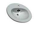 Washbasin Madalena Brand. Madalena brand washbasin, medium size, oval model, white color.Image - 2