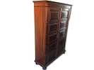 Cabinet. Wooden sideboard with two doors. Interior with shelf. Signs of use.Image - 2
