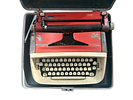 Vintage Typewriter. Vintage Safari Typewriter made in the USA. Shows signs of use and comes with Image - 2