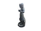 Sculpture. Female sculpture in black plaster. Signs of use.Image - 1