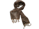 Scarf. Polyester scarf with lace fringe. Signs of use.Image - 1