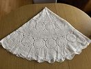 Lace Towel. Handmade circular lace tablecloth. Signs of wear.Image - 2