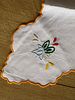 Embroidered Linen Napron. Signs of use.Image - 2