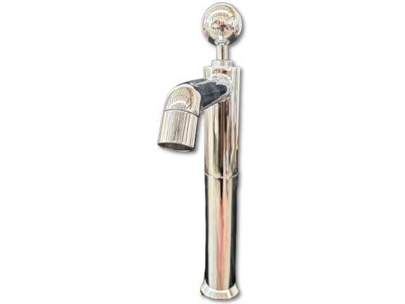 Nostromo Bathtub Tap. Nostromo brand bathtub tap in chromed stainless steel with hoses and 