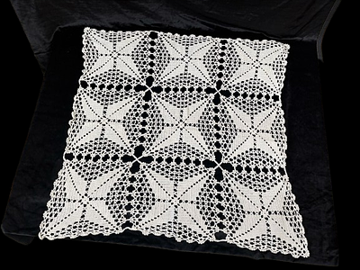lace Doily. Handmade lace doily. Signs of use.