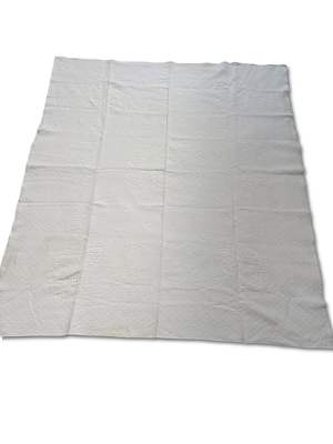 Tablecloth with florets. Signs of use.