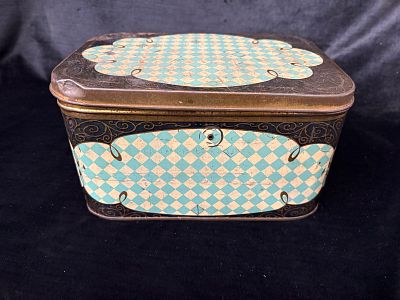 Vintage Box. Vintage metal box. Signs of use.