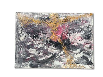 Abstract Paitting. Decorative acrylic painting on canvas. Private collection. Abstract art. Wall 