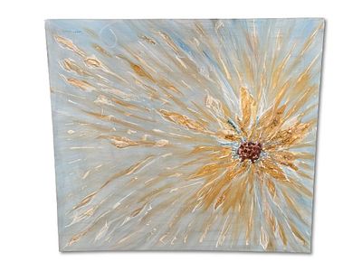 Abstract Paitting. Decorative acrylic painting on canvas. Private collection. Abstract art. Wall 