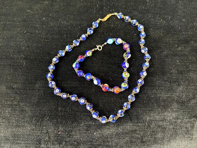 Conjunto Colar e Pulseira Vintage