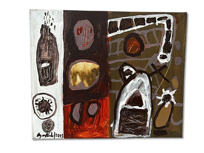 AGOSTINHO SANTOS - Acrylic on Canvas. Acrylic on Canvas by Agostinho Santos