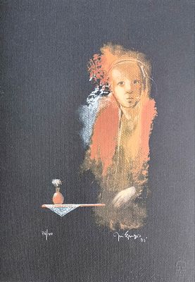 JOS&Eacute; EM&Iacute;DIO - SCREEN PRINTTING . . Serigraphy cooperative edition arvore 
work sold out at the 