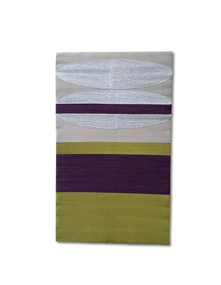 Silk Decorative Frame. Decorative screen in natural silk for wall mounting.