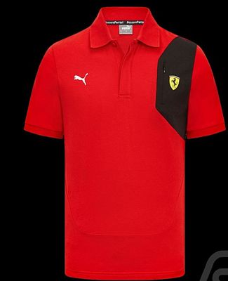 Ferrari Polo F1 Team Puma Leclerc Hamilton Red 701223470-001. Description 
Ferrari Polo 
