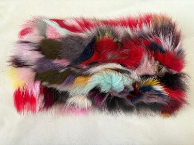 Rabbit Scarf. Multicolored rabbit scarf. Like new.