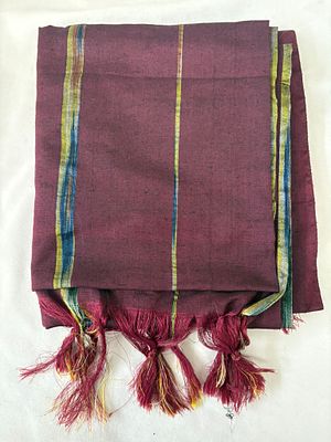 Scarf. Silk scarf with a striped pattern. Signs of wear.