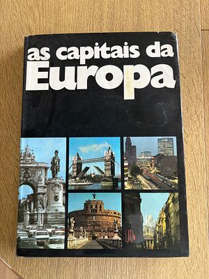 Capitals of Europe Book. Capitals of Europe book illustrating several European countries. Signs 