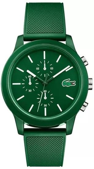 Lacoste watch. Brand LACOSTE 
Model 2010973 
Color green 
Movement battery 
Water resistance 
