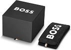 Hugo Boss Watch. BRAND 
BOSS 
Chronograph 
Yes 
Gender 
Men's 
Dial Color 
Black 
Strap Color Image - 3