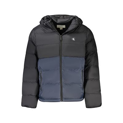 Calvin Klein Jacket. LONG-SLEEVED JACKET WITH DETACHABLE HOOD, 2 EXTERNAL POCKETS, 2 INTERNAL 