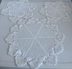 Lace Cloths. Set consisting of 3 handmade circular lace cloths. Signs of use.Image - 2