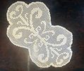 Lace Cloths. Handmade lace cloth, oval-shaped. Signs of use.Image - 1