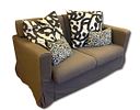2 - Seater Sofa. Two-seater English-style sofa in fabric. Includes 4 decorative cushions with Image - 1