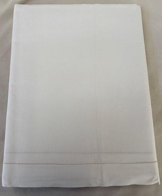 Linen Bottom Sheet. Linen fitted sheet with open hem in excellent condition, very little use.