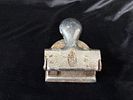 Vintage Stapler. Vintage stapler made of very old and heavy metal. Signs of wear and rust.Image - 2