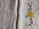 Embroidered Linen Napkin. Embroidered linen napkin. Signs of use.Image - 1