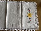 Embroidered Linen Napkin. Embroidered linen napkin. Signs of use.Image - 2