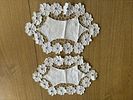 Conjunto de 2 Naprons em Linho. Set consisting of 2 linen napkins. Signs of use.Image - 2
