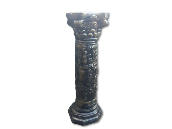Column. Plaster column for pedestal. Signs of use.