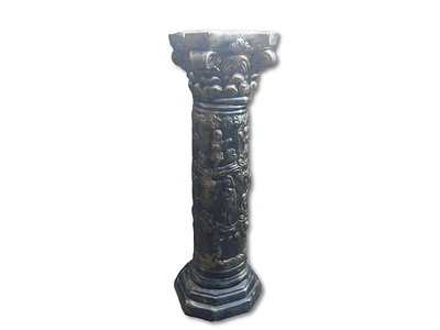 Column. Plaster column for pedestal. Signs of use.