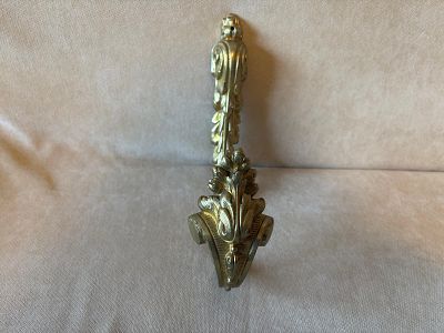 Door Handle Antique Bronze. Antique bronze door handle with numbering. French antique piece. 