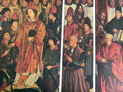 Screen Print. Religious serigraphy, not signed or dated. Signs of use.